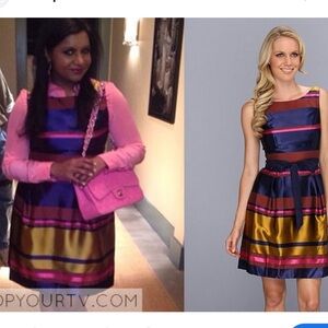 Trina Turk‎ Sabra Striped Shantung Dress sz 4